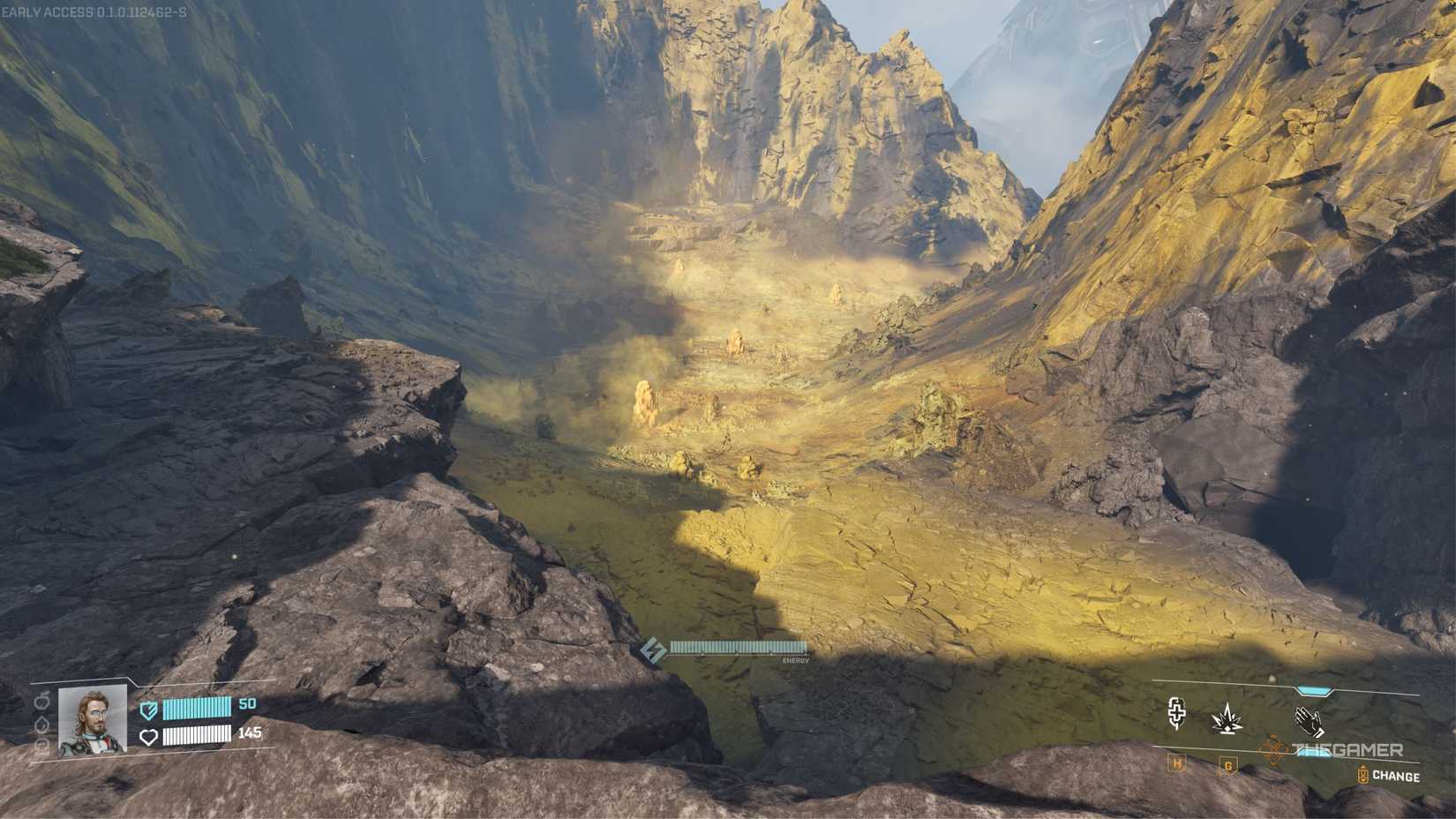 StarRupture Sulfur vein closeup.