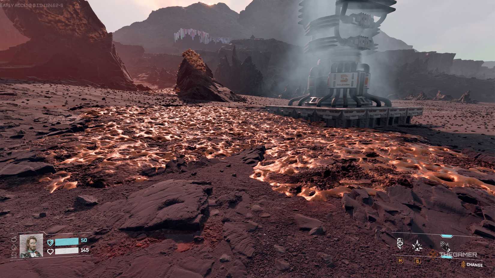 StarRupture Woflram vein closeup.