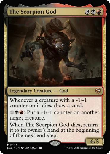 The Scorpion God card art MTG Lorwyn Eclipsed.