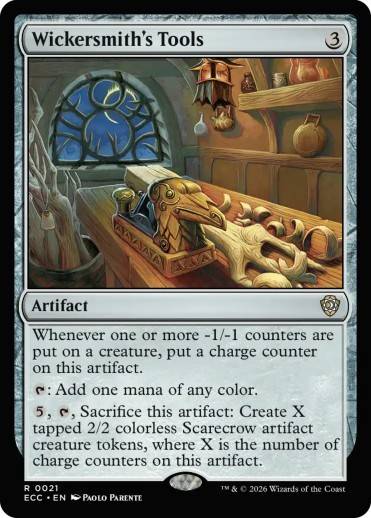 Wickersmiths Tools card art MTG Lorwyn Eclipsed.