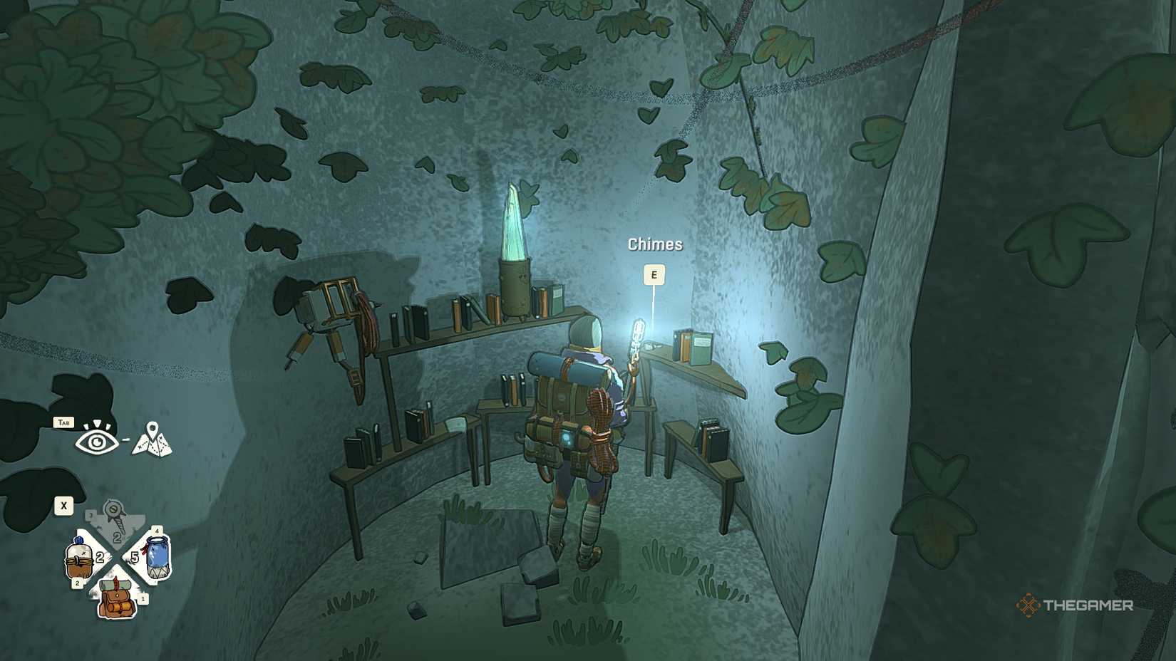 Аава рядом с сувениром Колокольчики в Cairn.