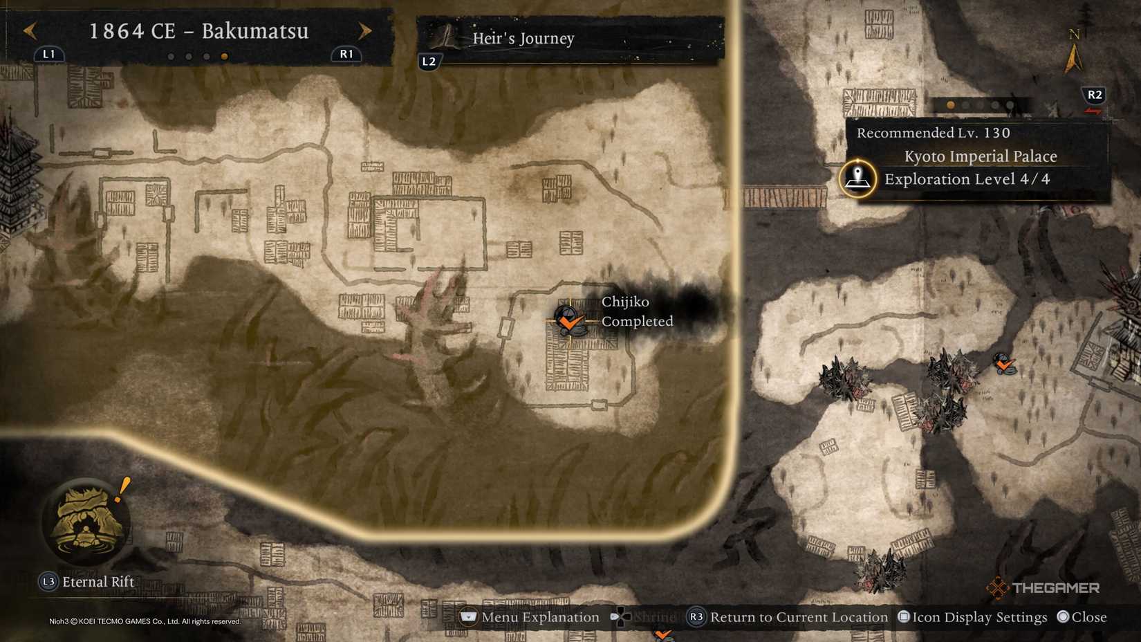 Второй Чидзико в Императорском дворце Киото в Nioh 3.