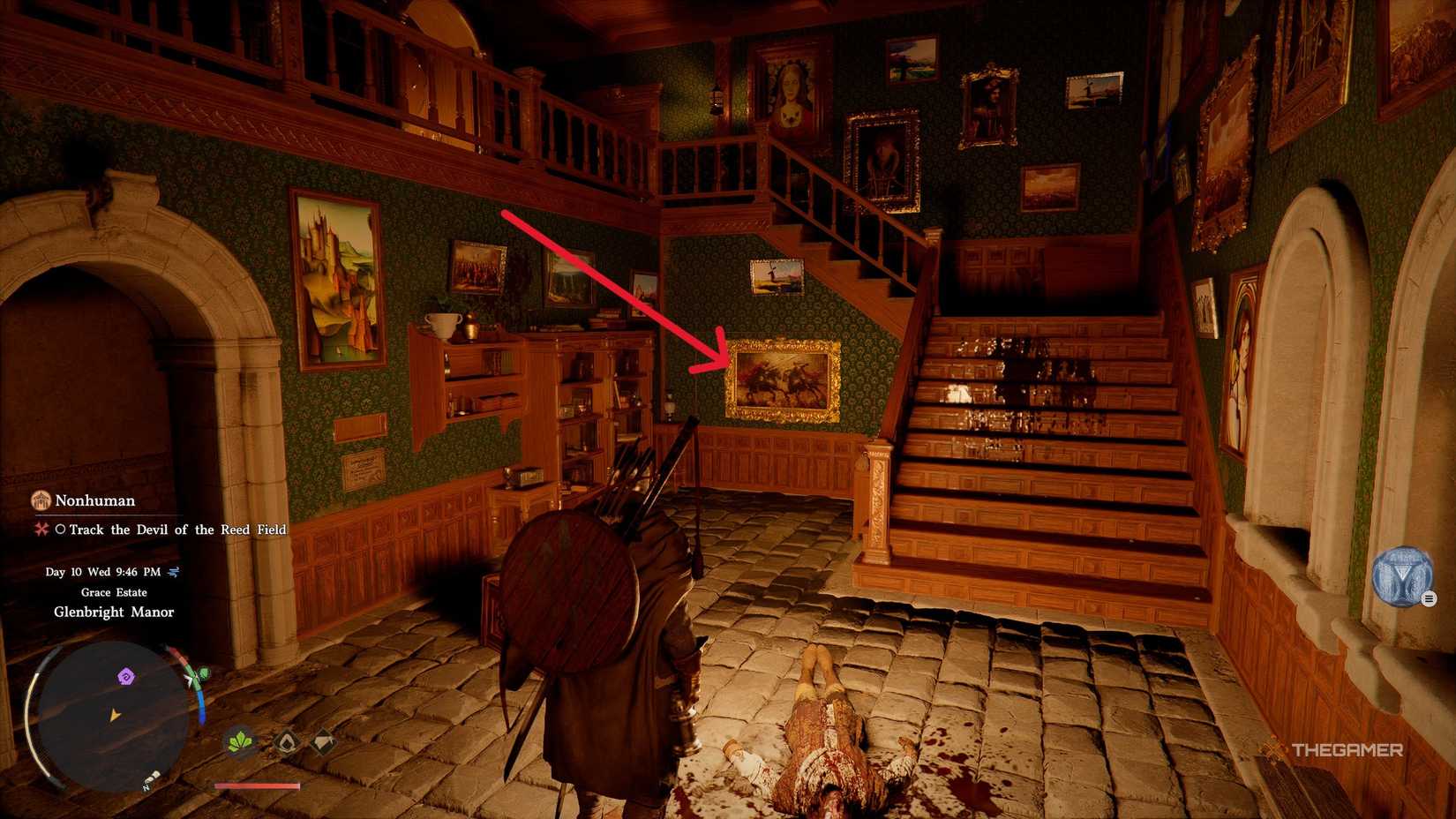 Секретный проход под лестницей в поместье Гленбрайт, где лежит ключ от подвала