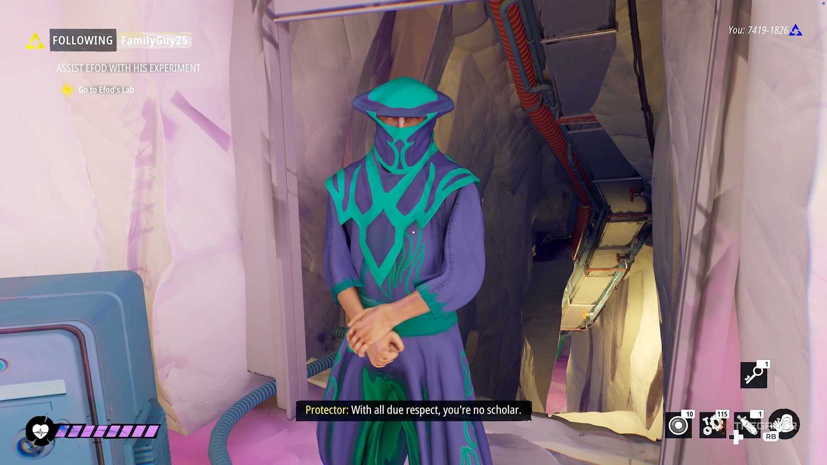 Стражник у входа в лабораторию Эфода в Tides of Tomorrow