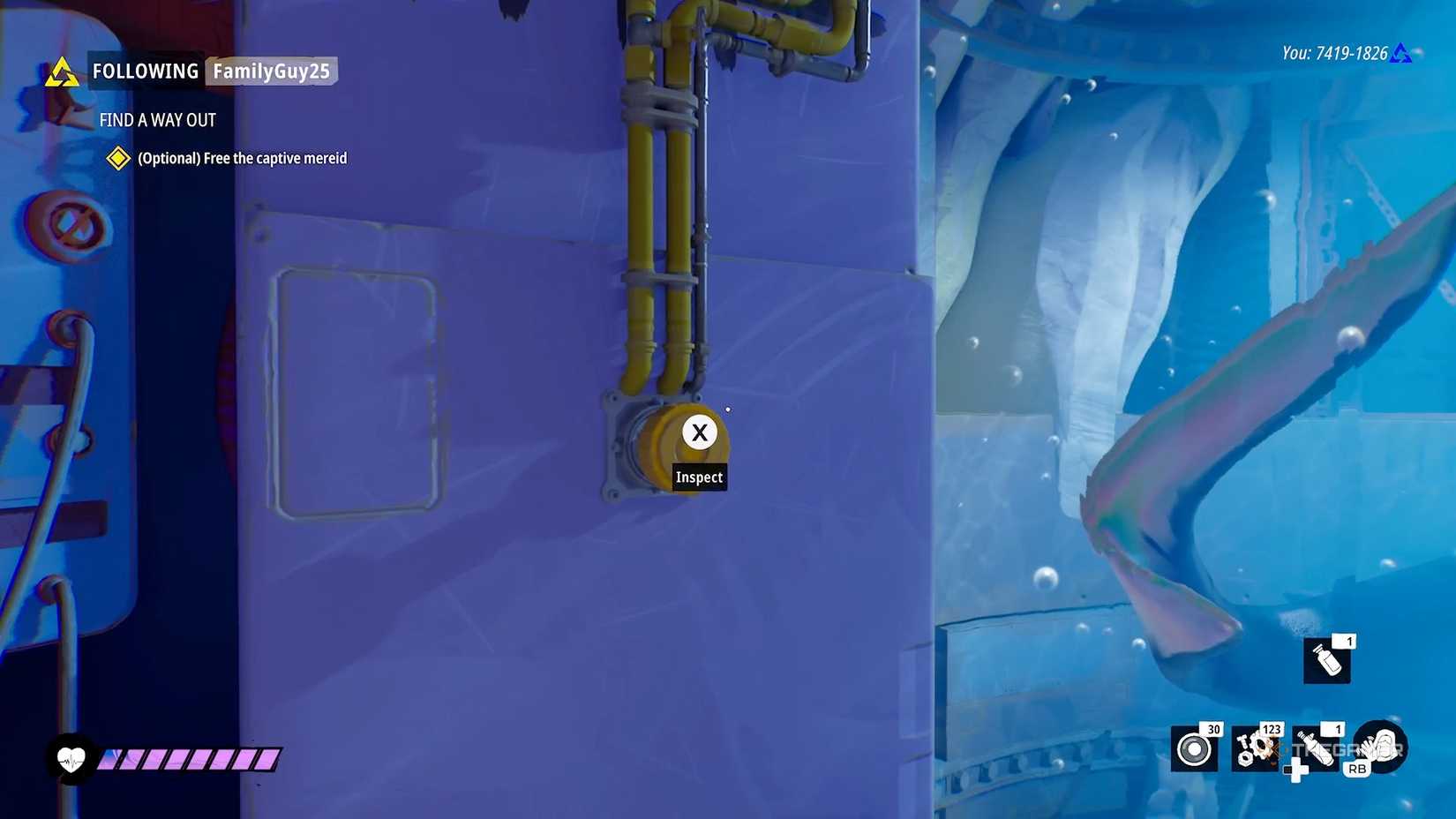 Осмотр жёлтой кнопки в Tides of Tomorrow