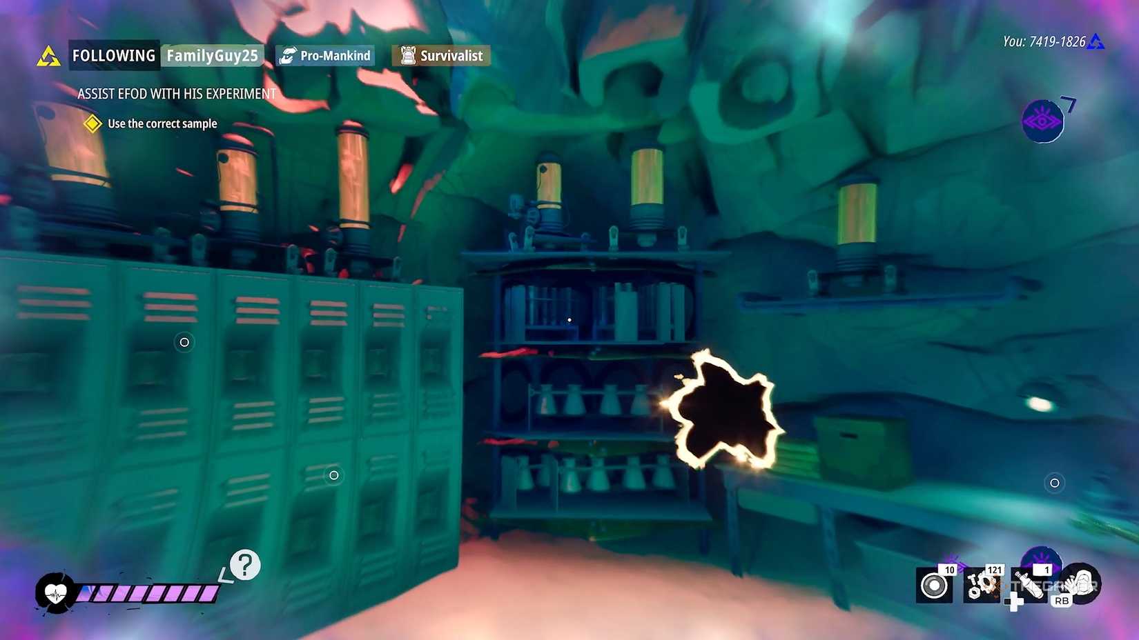 Игрок смотрит на видение, которое вот-вот начнётся, в Tides of Tomorrow