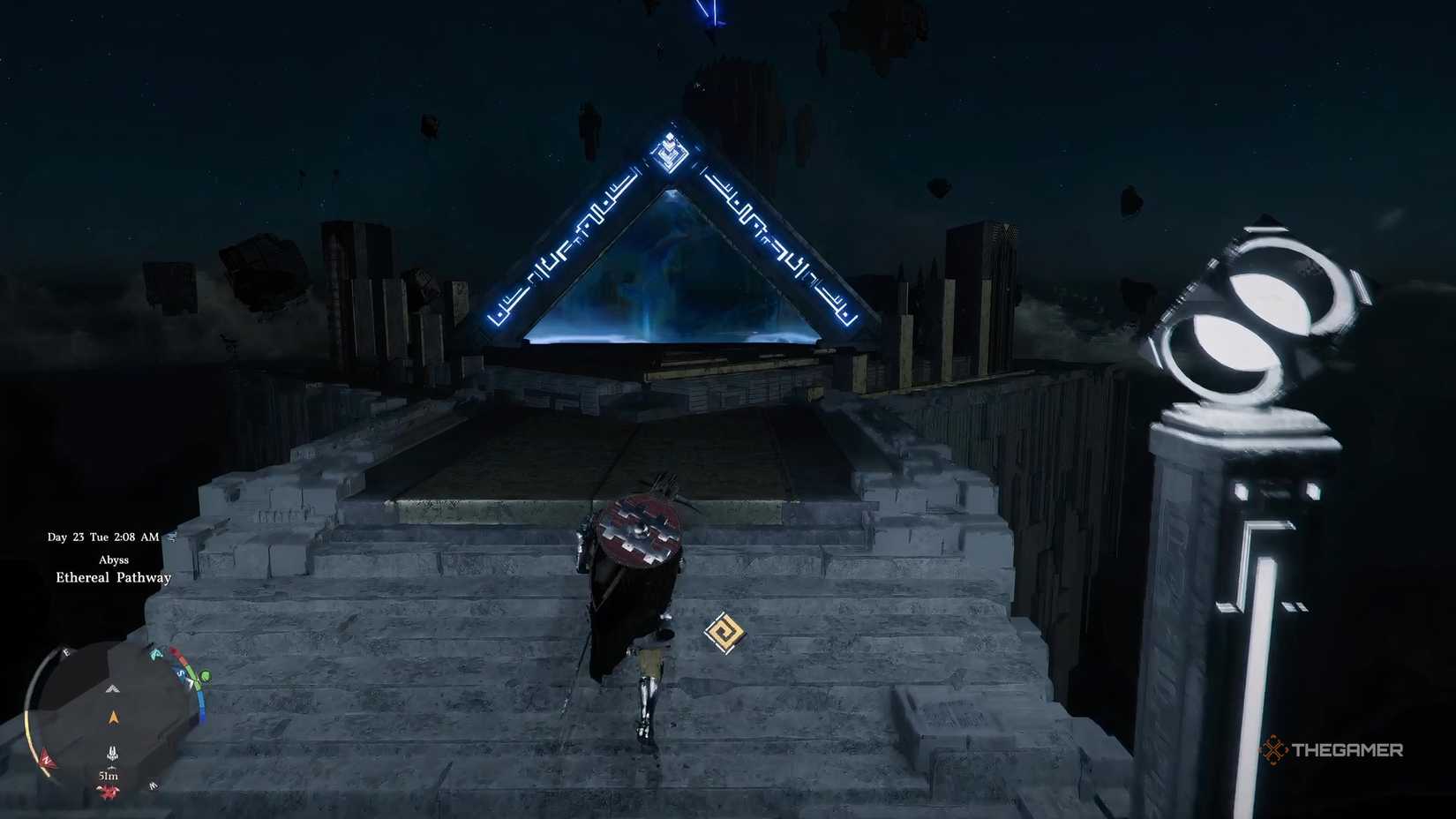 Бег к Небесным вратам для старта испытания Бездны в Корне Мира