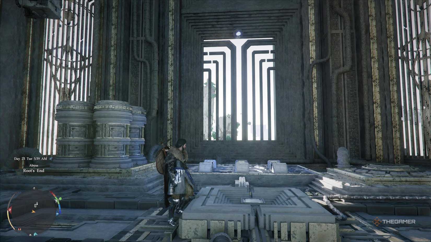 Главный зал с плавающими камнями