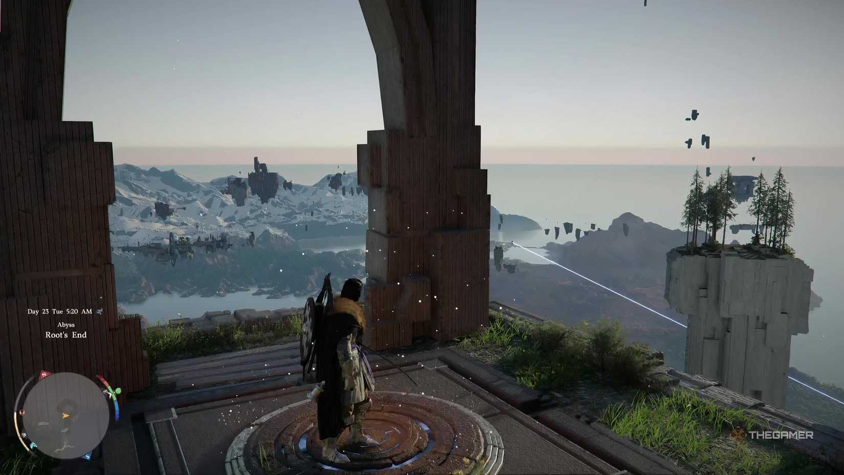 Активация точки быстрого перемещения Узла Бездны перед испытанием