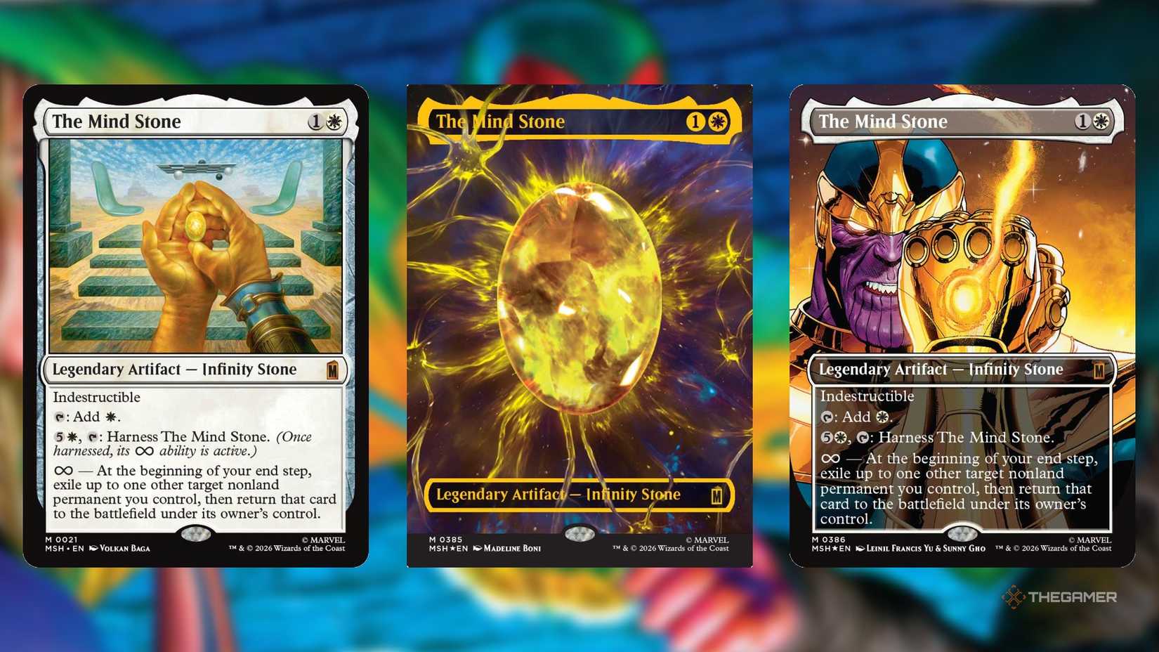 MTG Marvel Super Heroes The Mind Stone Variants