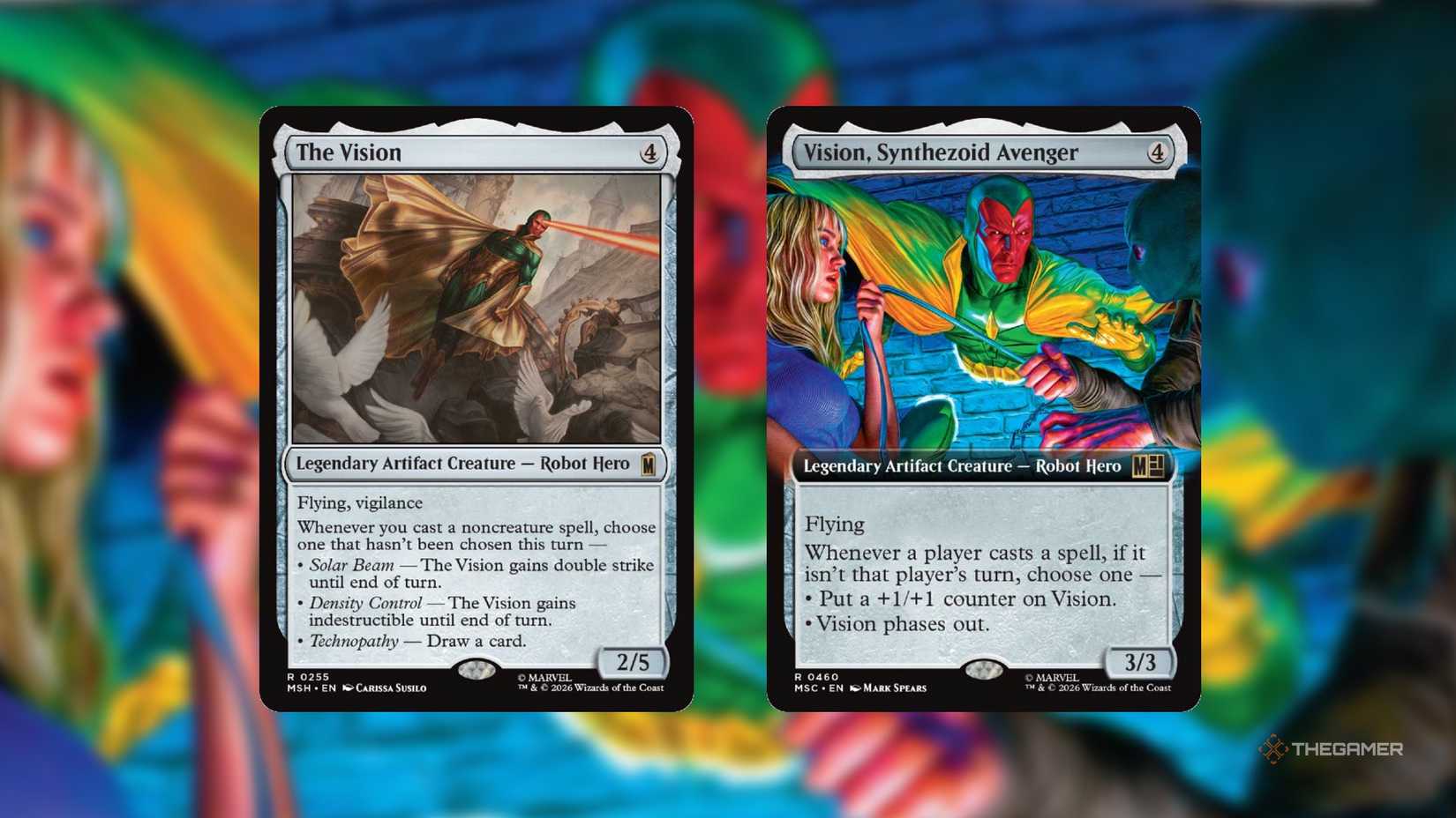 MTG Marvel Super Heroes The Vision cards
