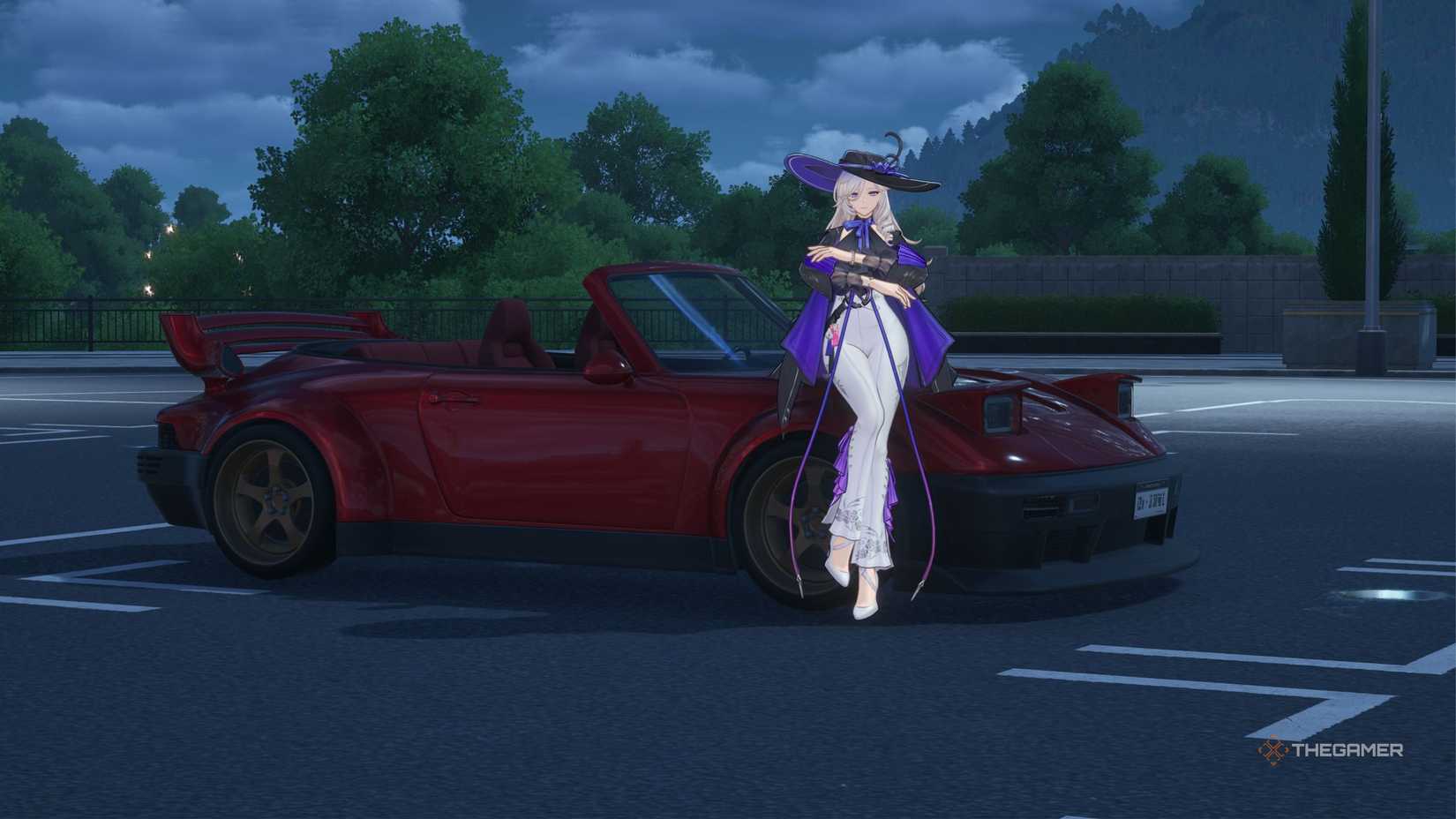 Neverness To Everness NTE Jiuyuan standing beside her vehicle